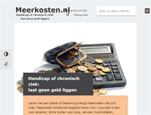 Tablet Screenshot of meerkosten.nl